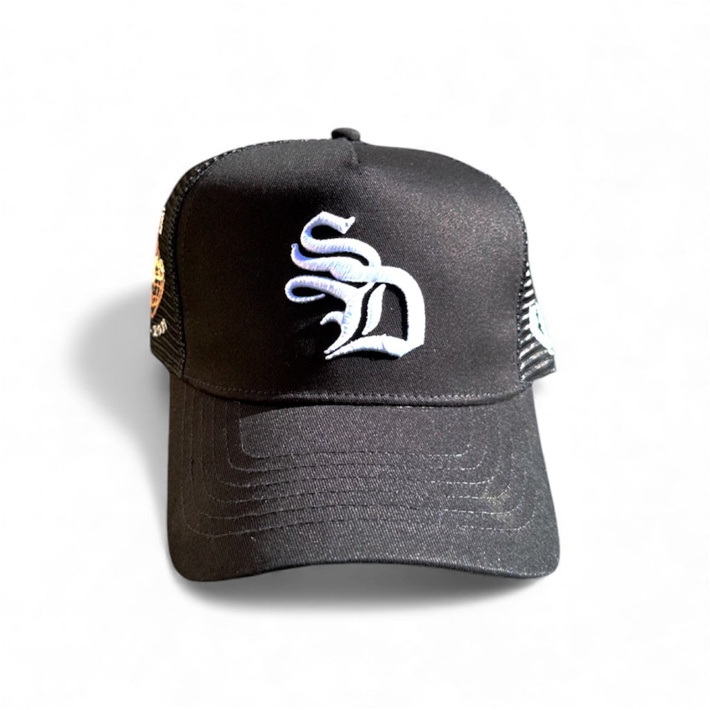 OE' SD Black Trucker Hat