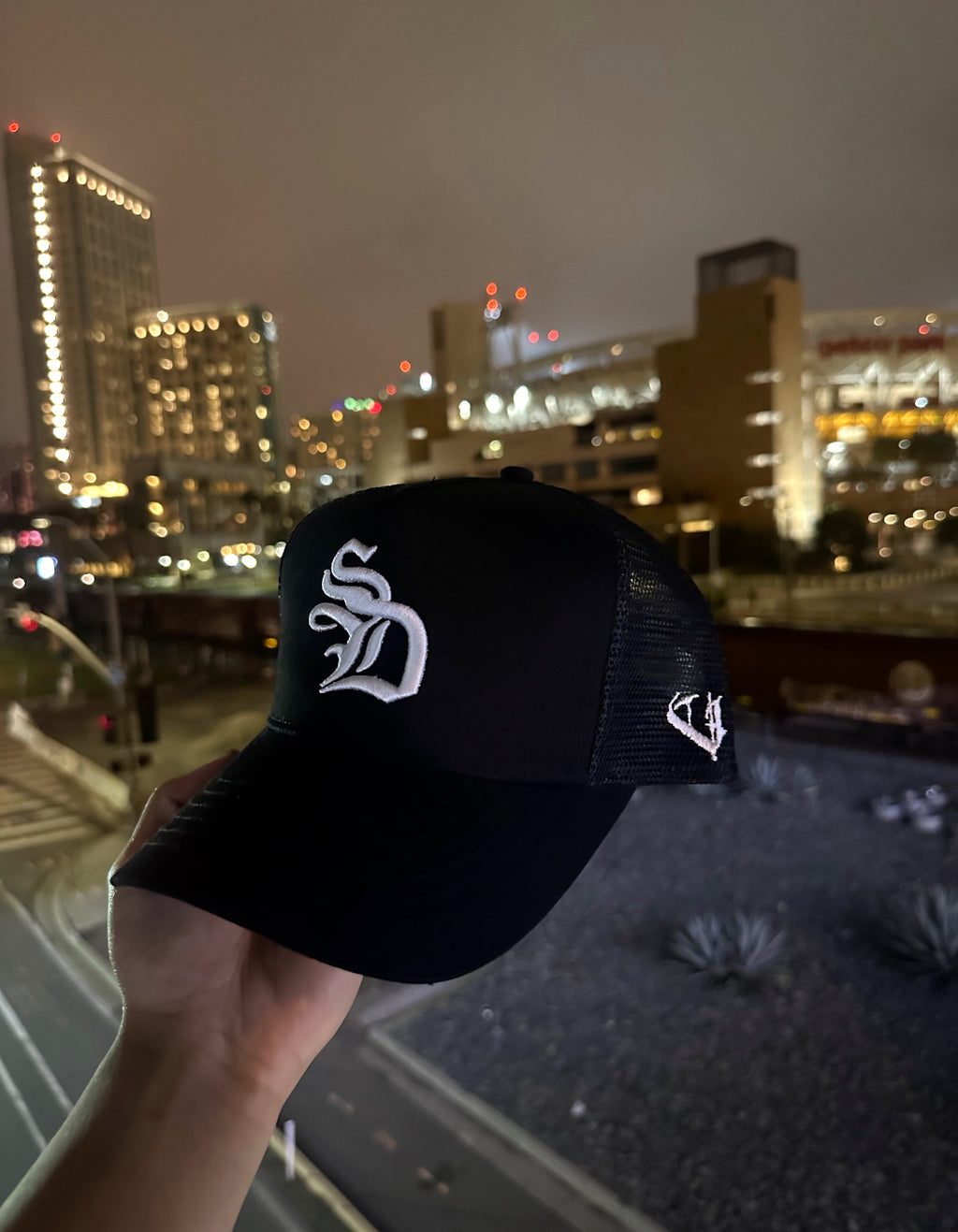 OE' SD Black Trucker Hat