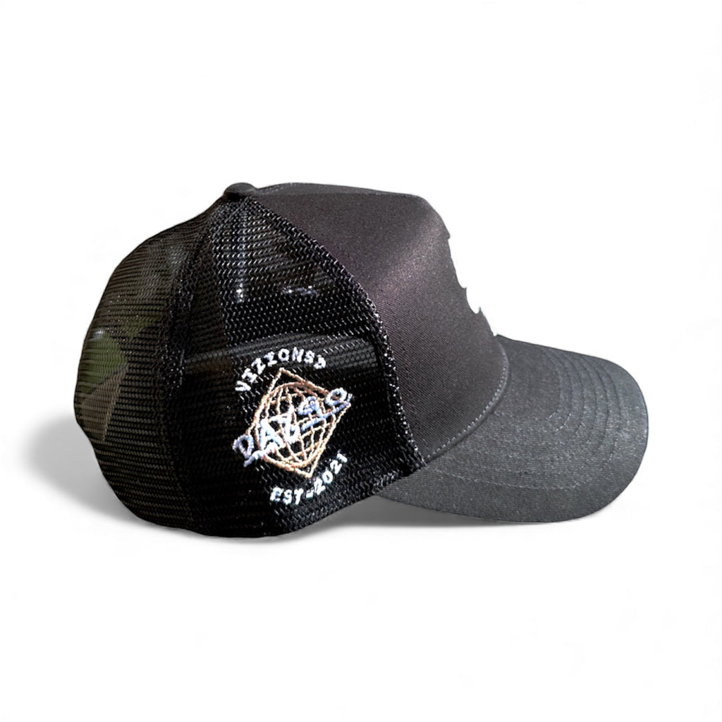 OE' SD Black Trucker Hat