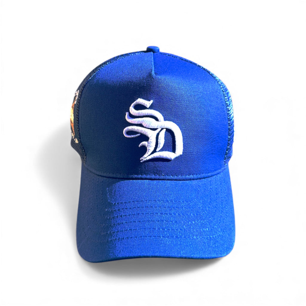 OE' SD Blue Trucker Hat
