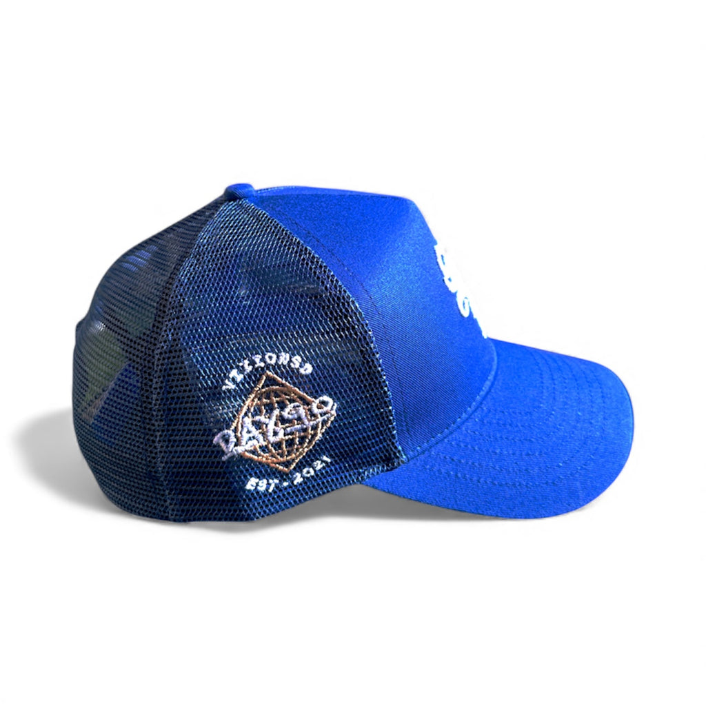 OE' SD Blue Trucker Hat